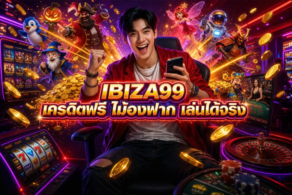 IBIZA99 เครดิตฟรี ไม่ต้องฝาก เล่นได้จริง